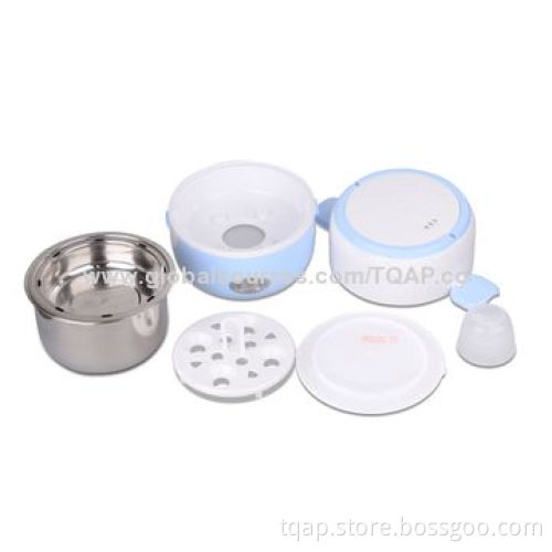 Portable Food Warmer Electric Rice Cooker with Spoon and Egg Holder